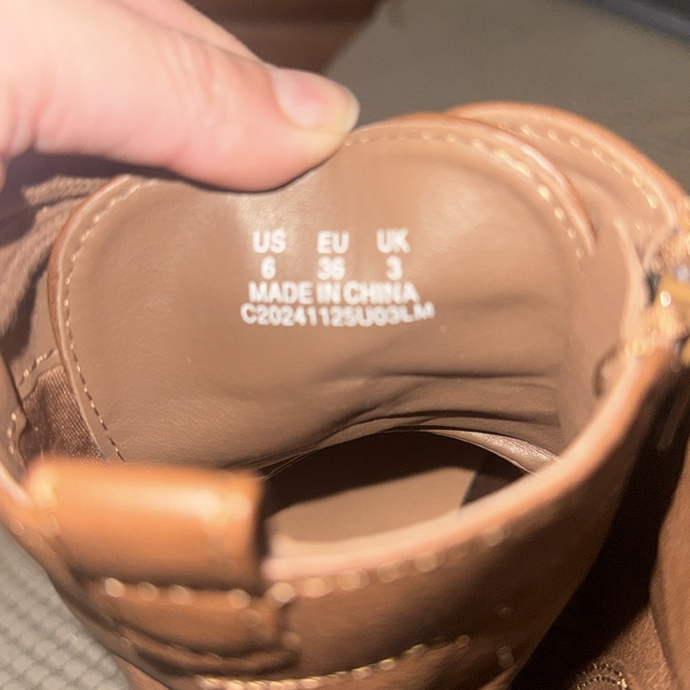 Amazon Essentials Brown Combat Boots - Picture 10 of 11